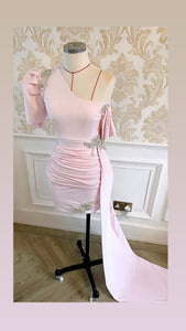 Drape diamond dress