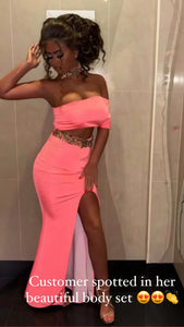 Floor length two piece