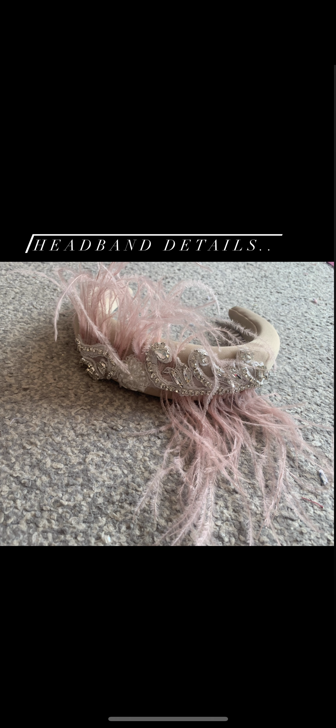 Luxury Headband to match your order.