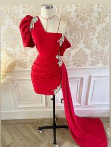 Drape diamond dress