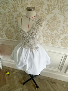 Crystal front skater dress