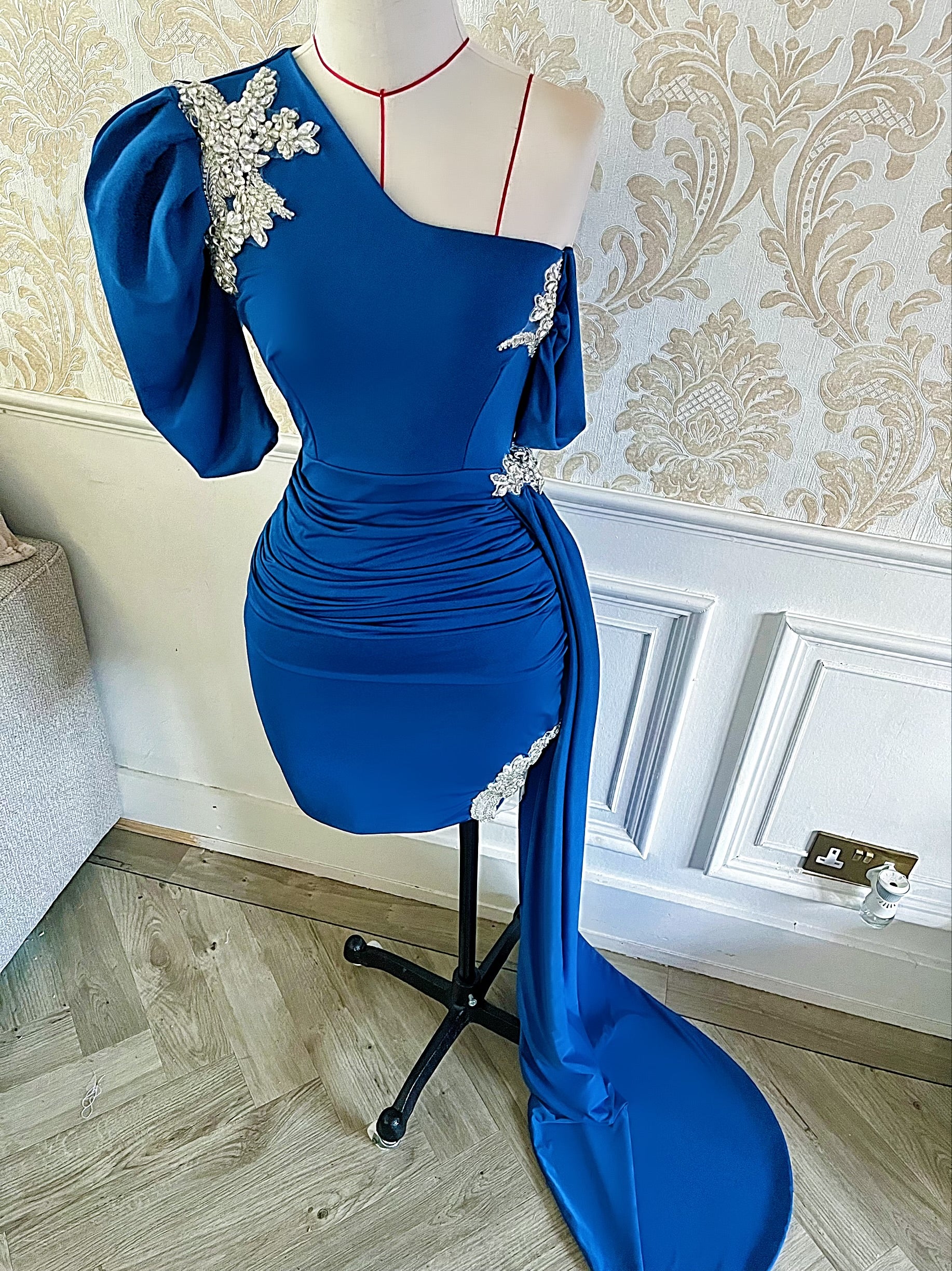 Drape diamond dress