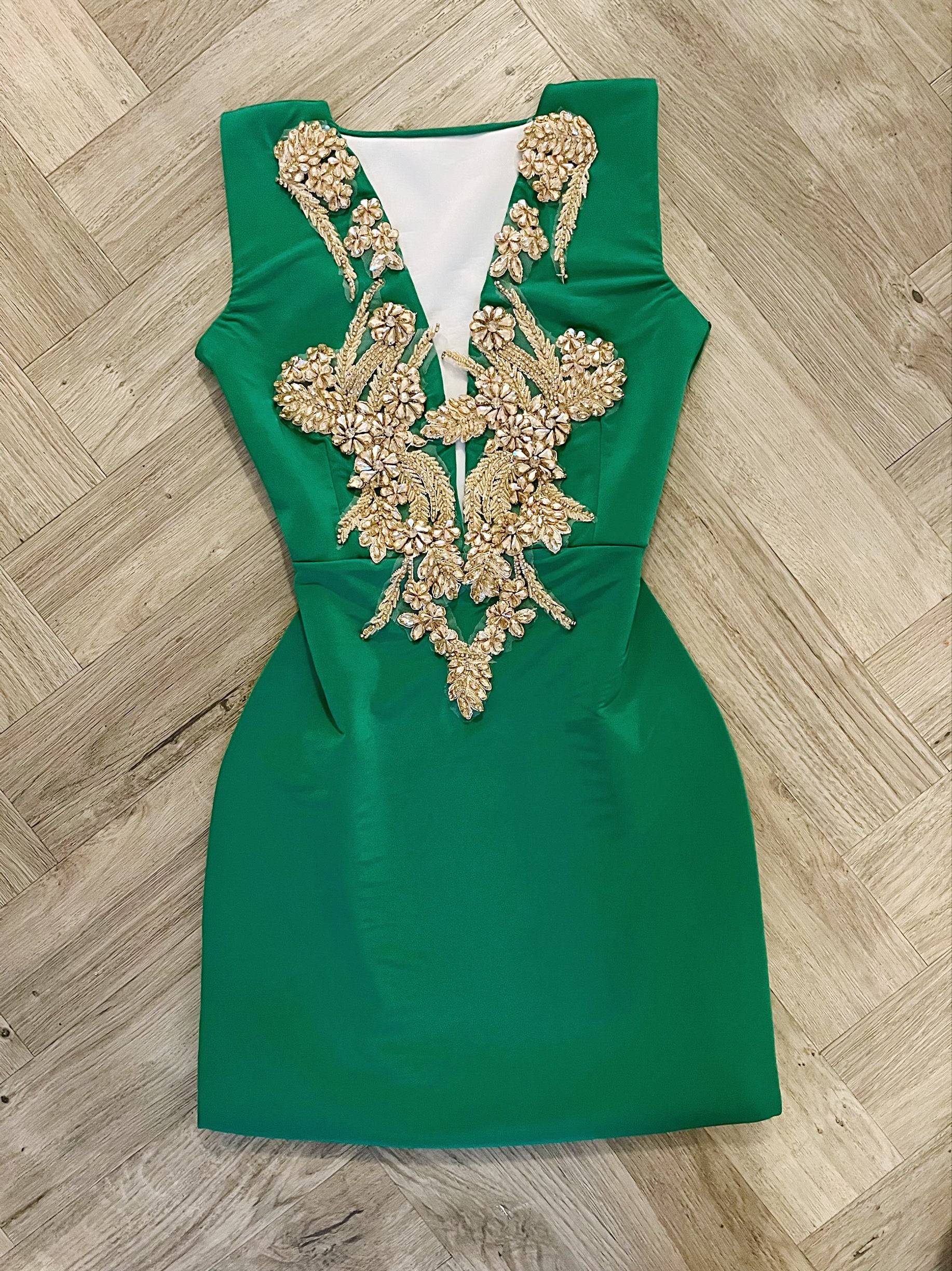 Diamond front dress