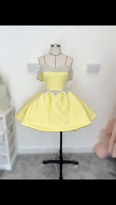 Pearl detailed skater dress