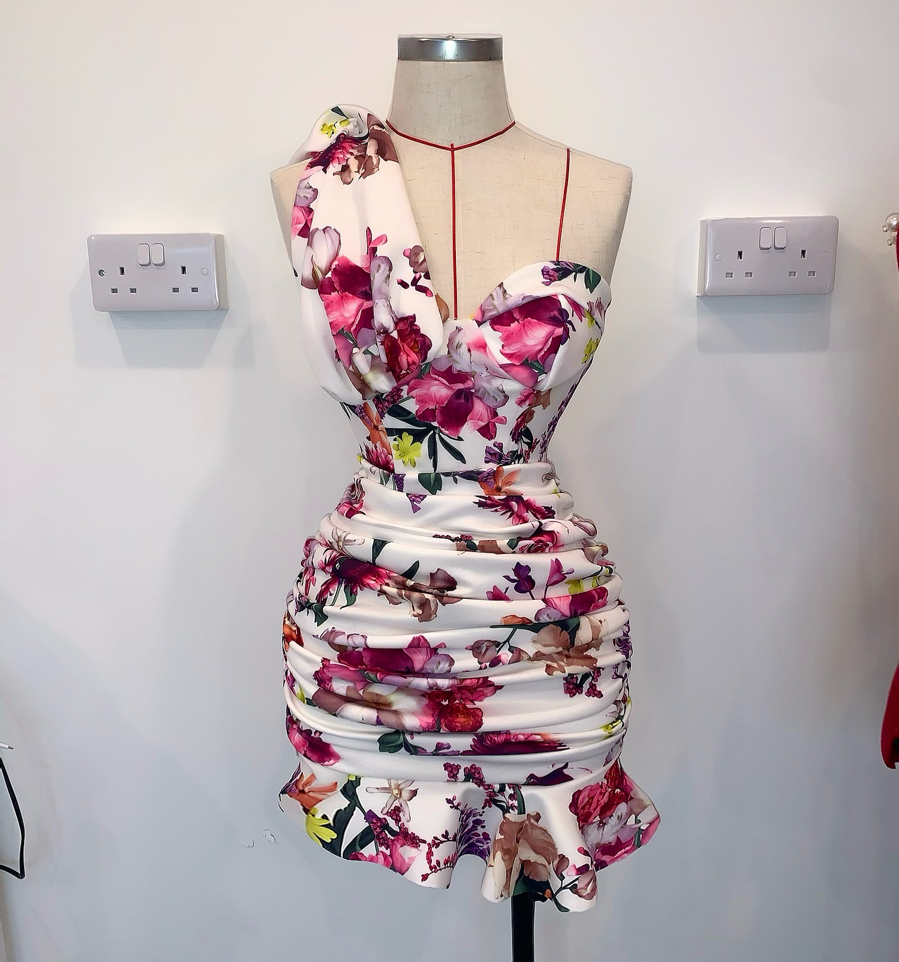 Floral boned dress