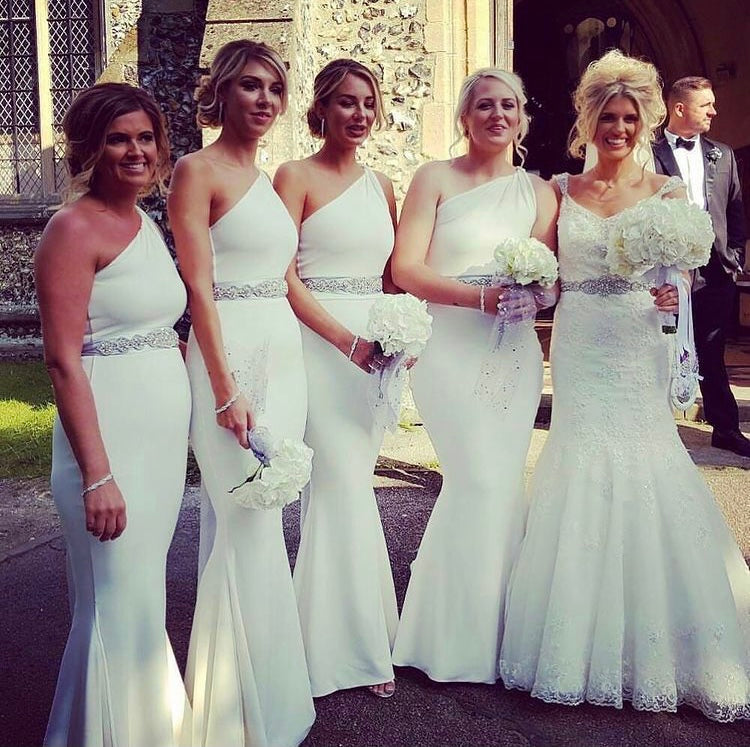 Bridesmaid floor length dress