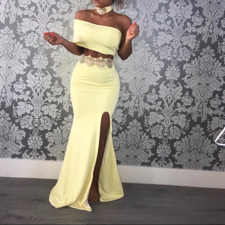 Floor length two piece