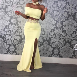 Floor length two piece
