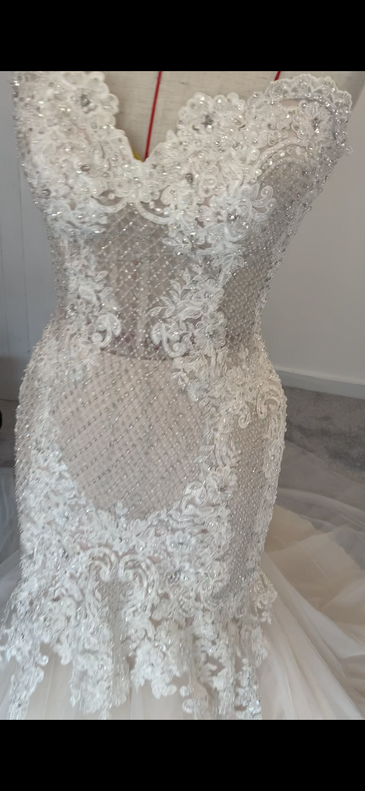 Fully beaded Wedding dress
