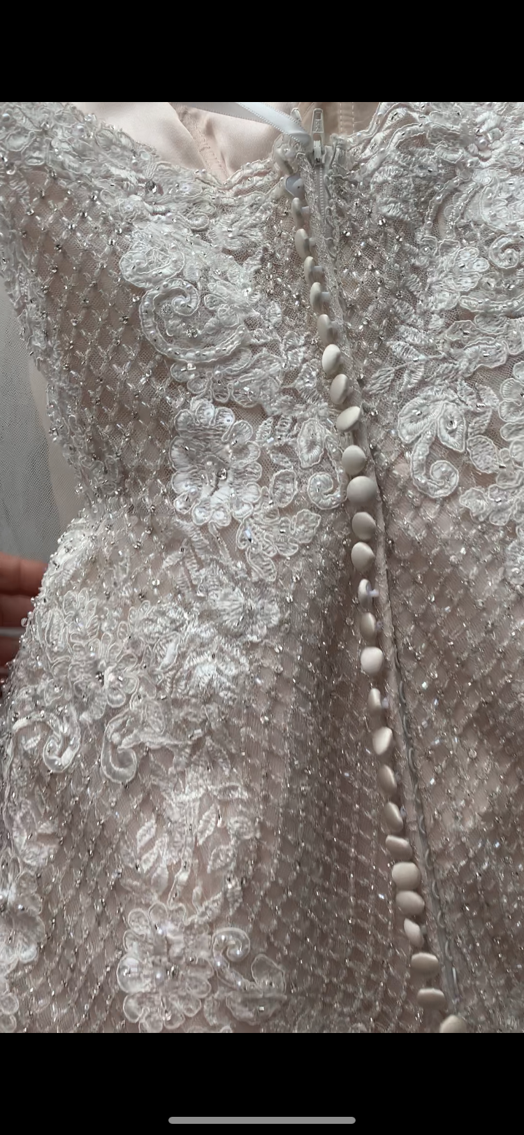 Fully beaded Wedding dress