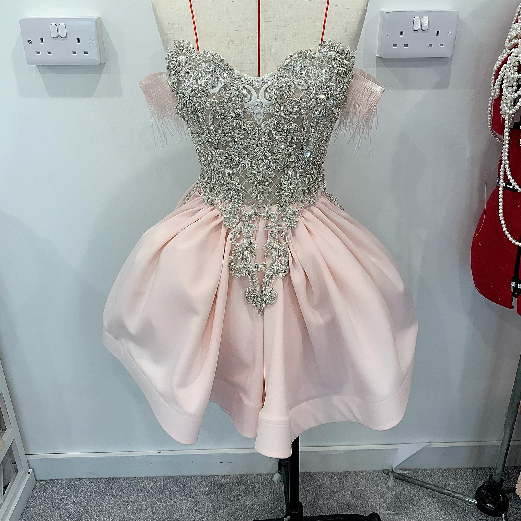 Diamond feather dress