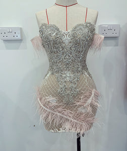 Diamond feather dress