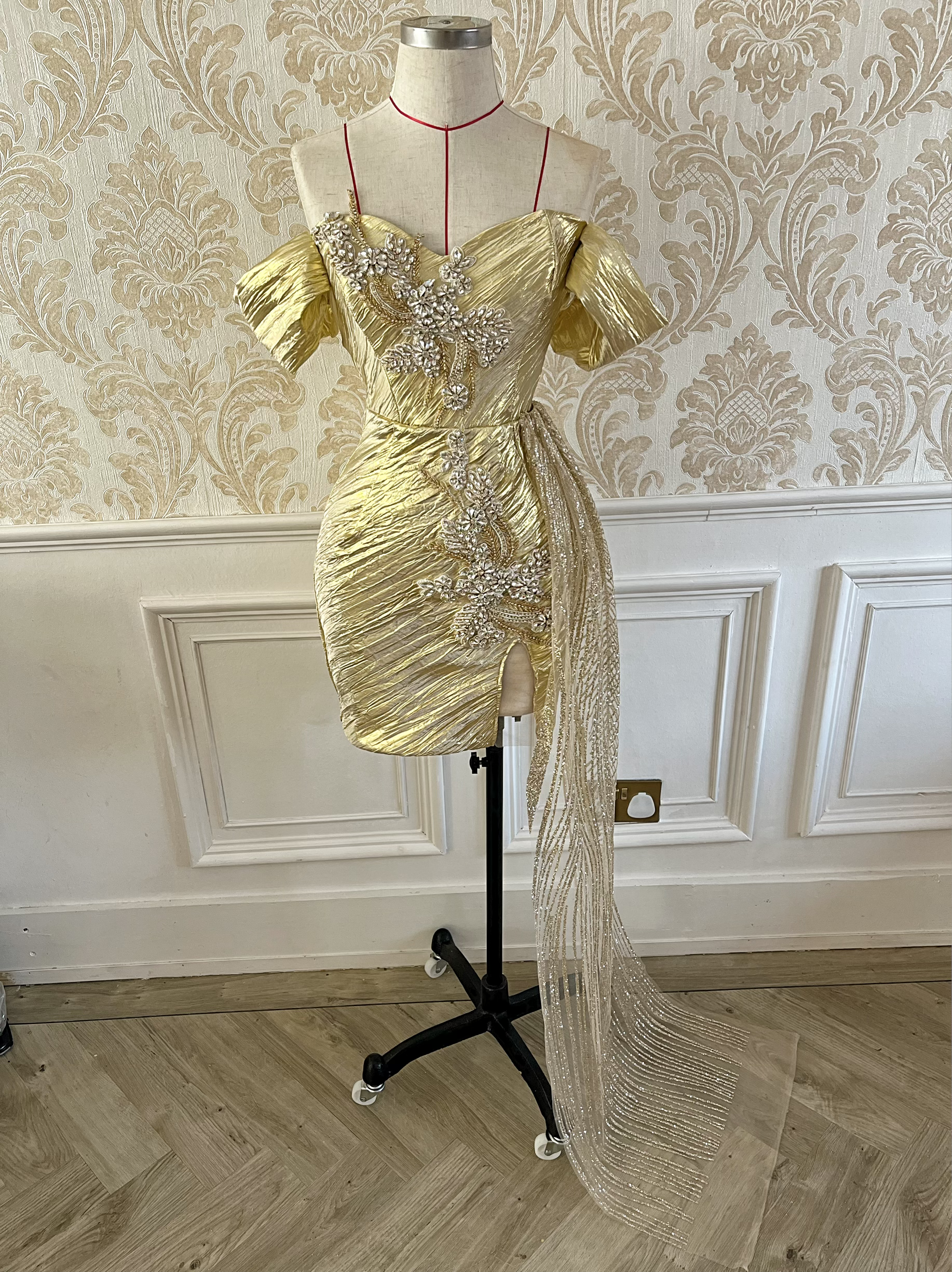 Gold diamond dress Beautifulbodybespoke Gold diamond dress Beautifulbodybespoke