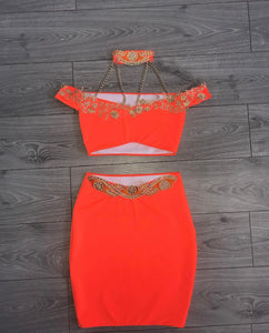 Orange two piece