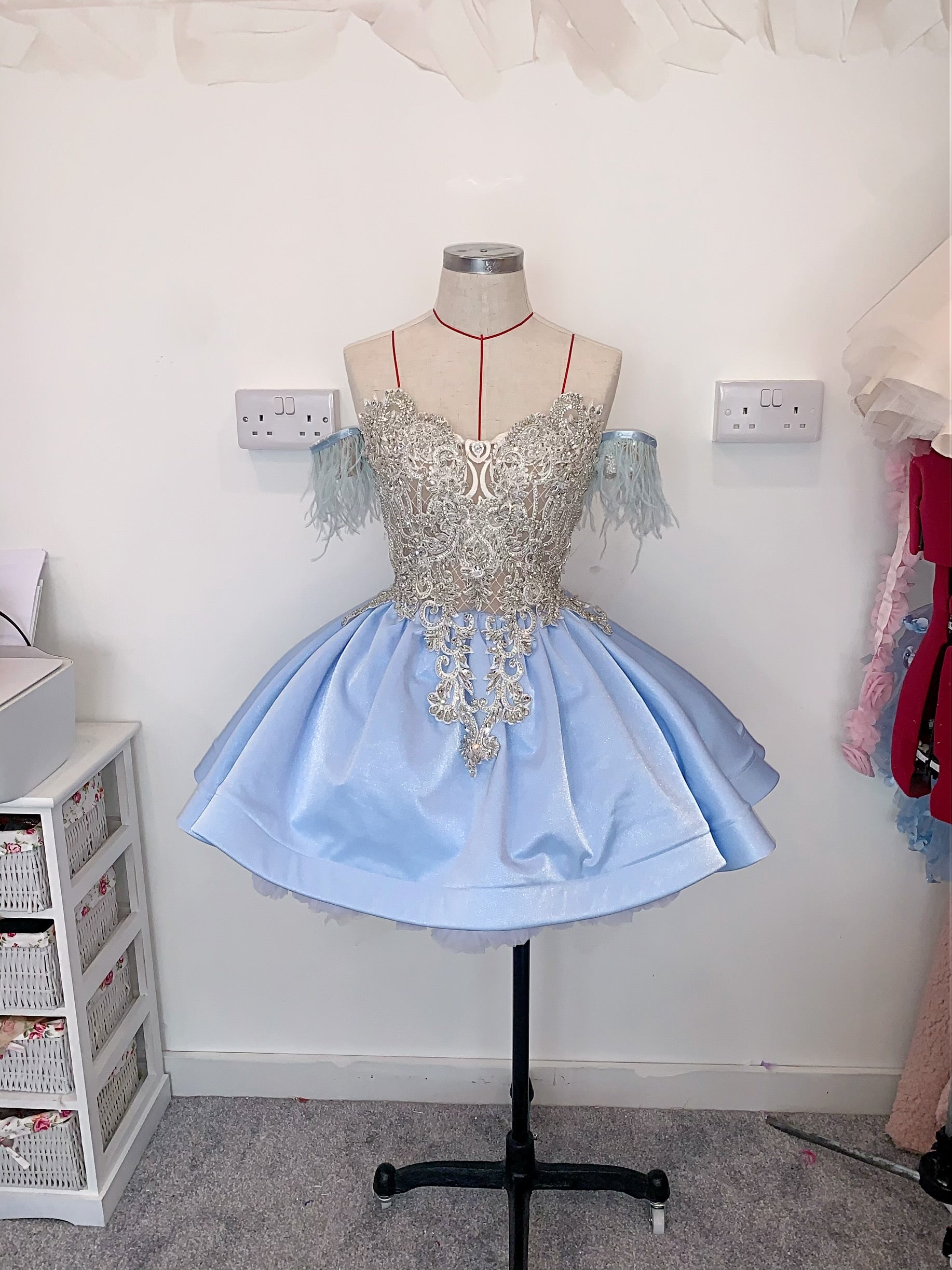 Diamond feather dress
