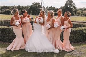 bridal beaded floor length dress