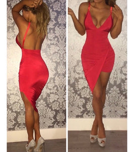 Open front overlapped skirt dress