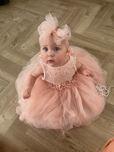Beaded Flower girl dress