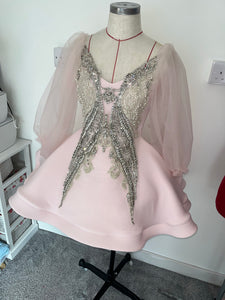 Diamond butterfly skater dress