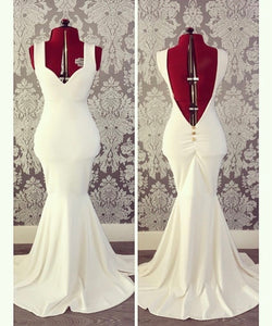 Backless sweetheart floor length dress