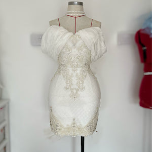 Pearl detailed dress