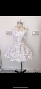 3D flower tulle dress