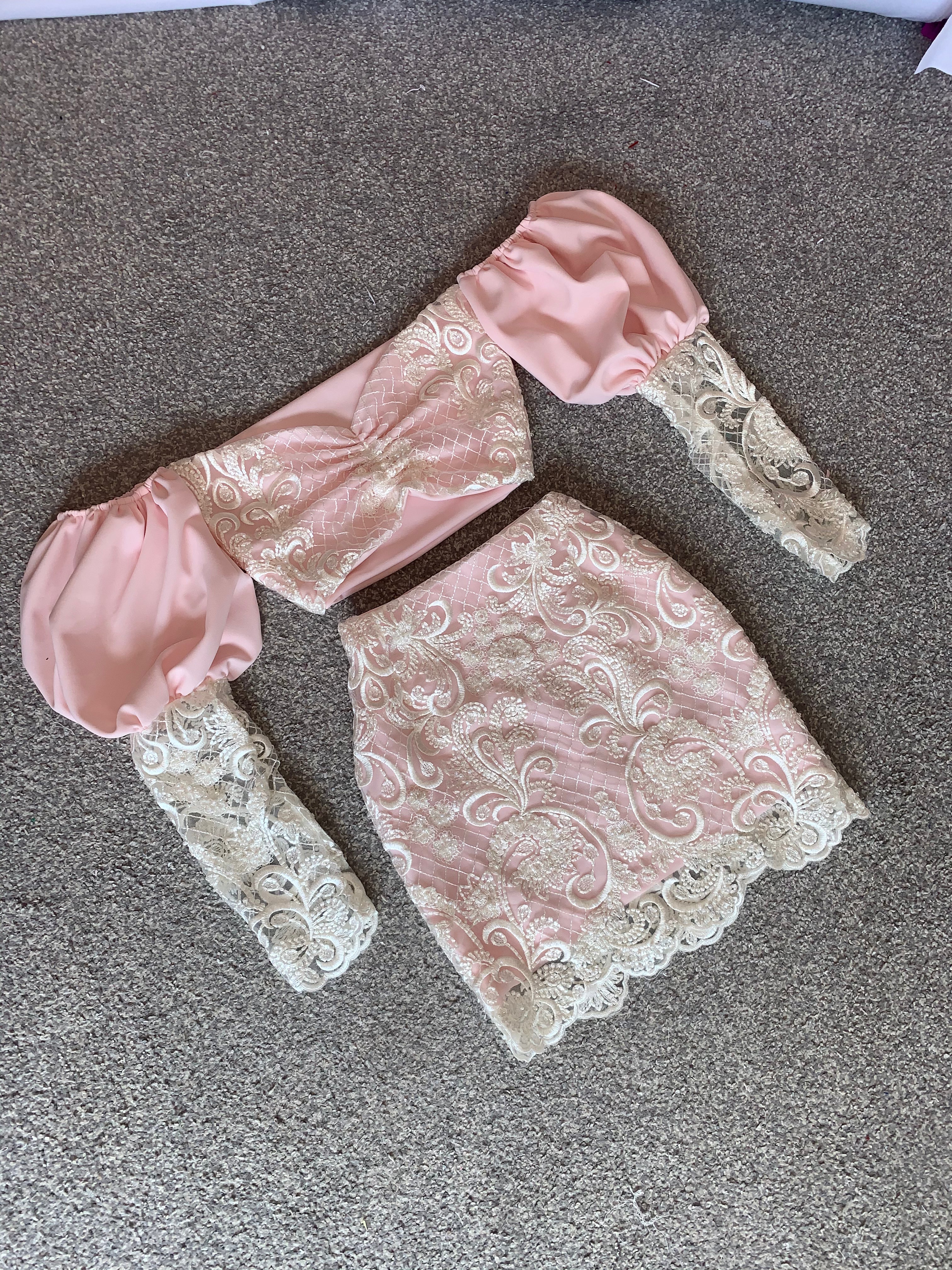 Lace two piece set