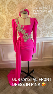 Crystal front dress