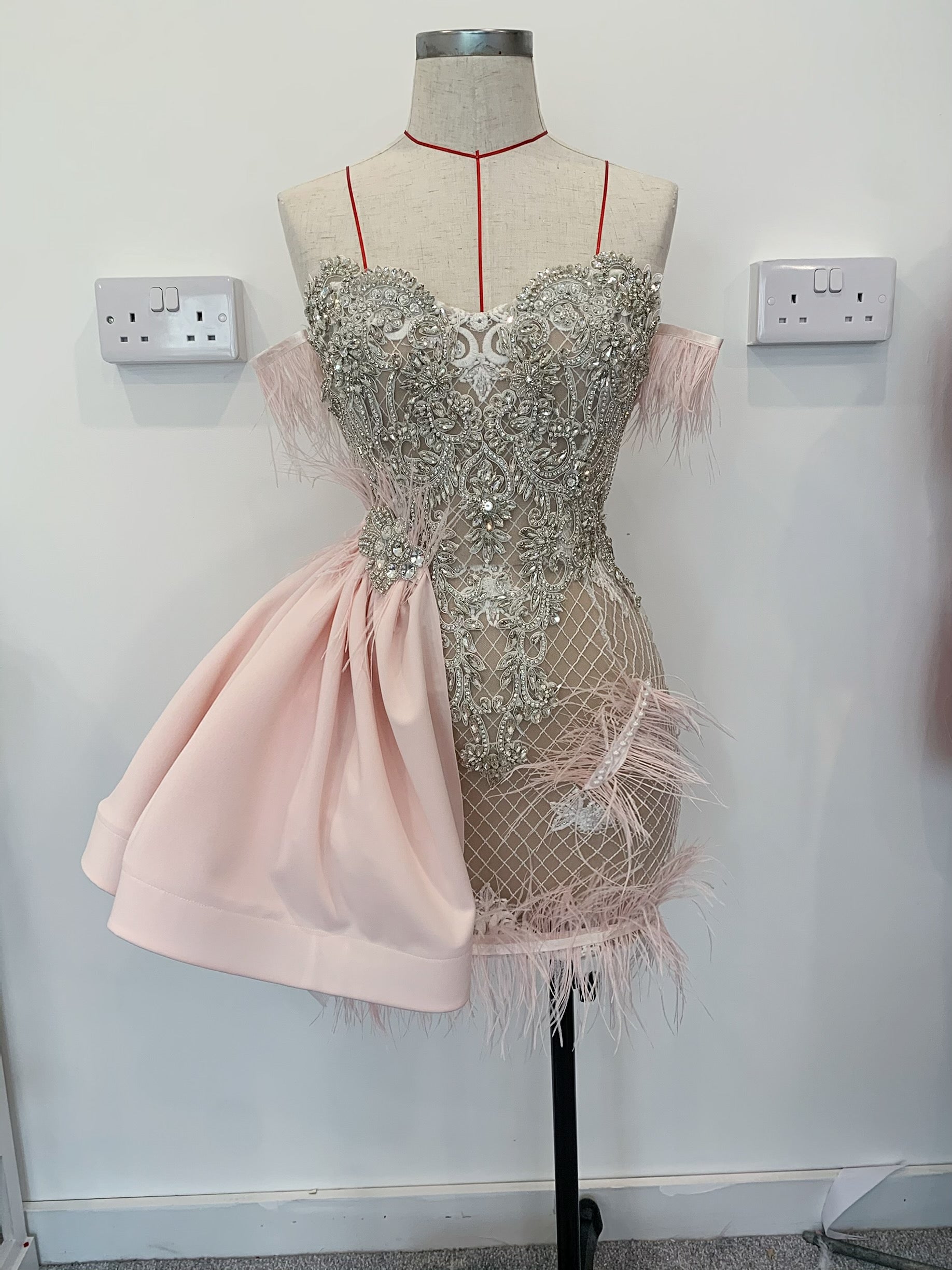 Diamond feather dress