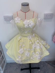 3D flower tulle dress