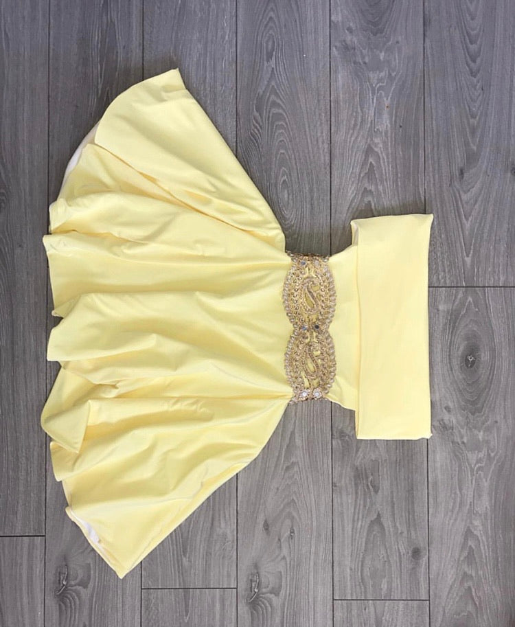 Off sounder skater dress