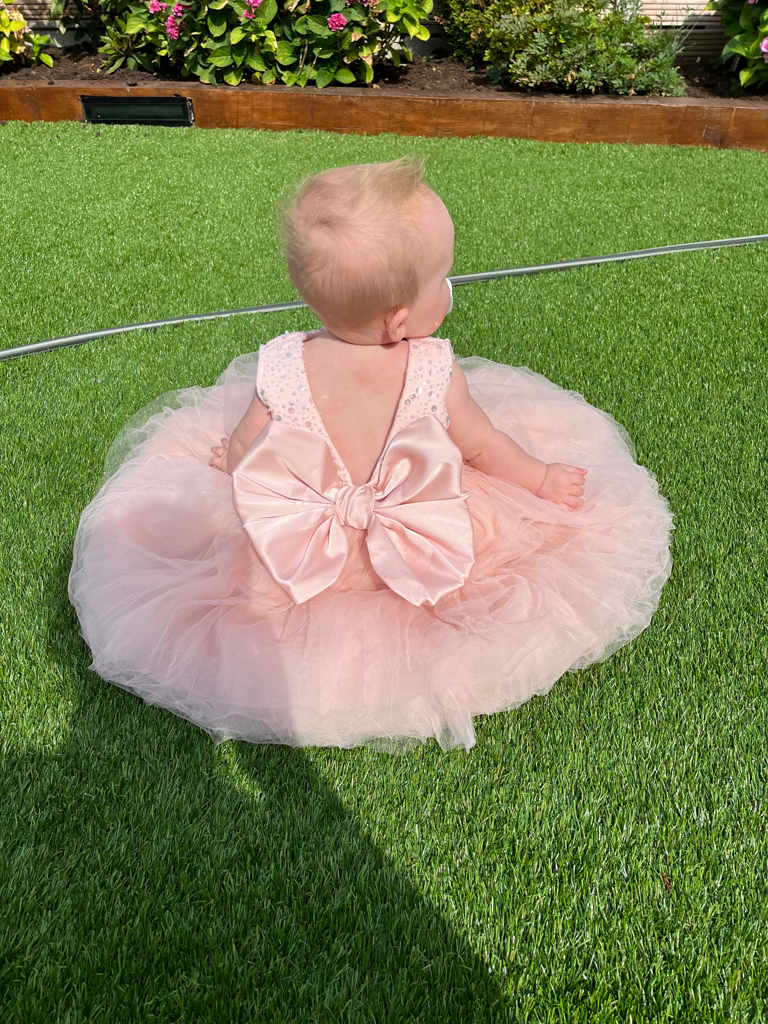 Beaded Flower girl dress