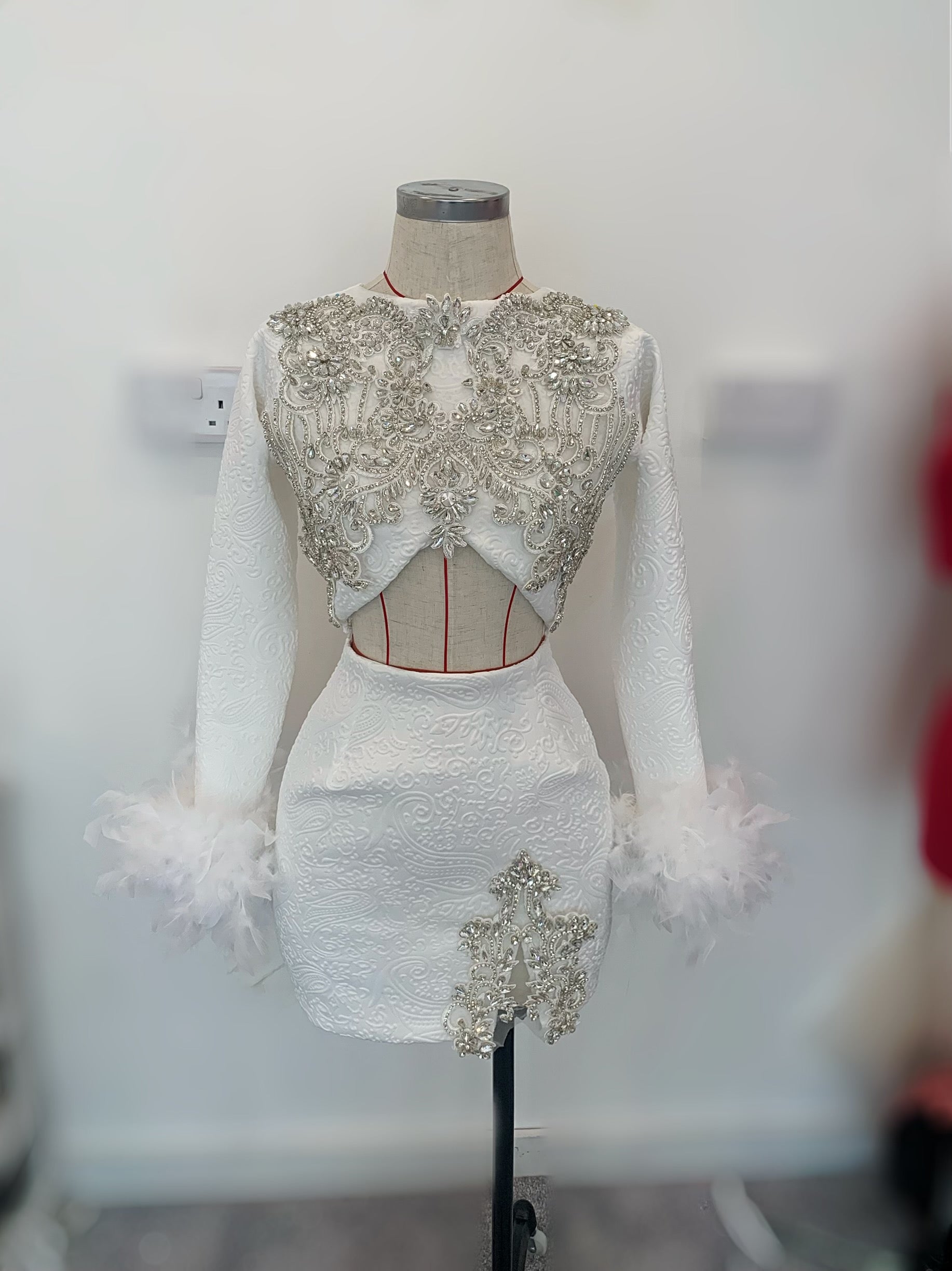 Diamond feather dress