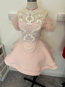 Skater pearl laced dress