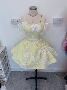 3D flower tulle dress