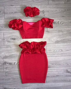 Ruffle two piece