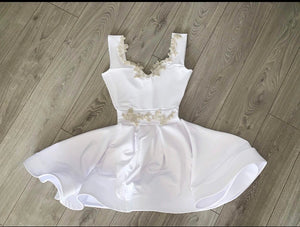 Sweetheart rhinestone skater style dress