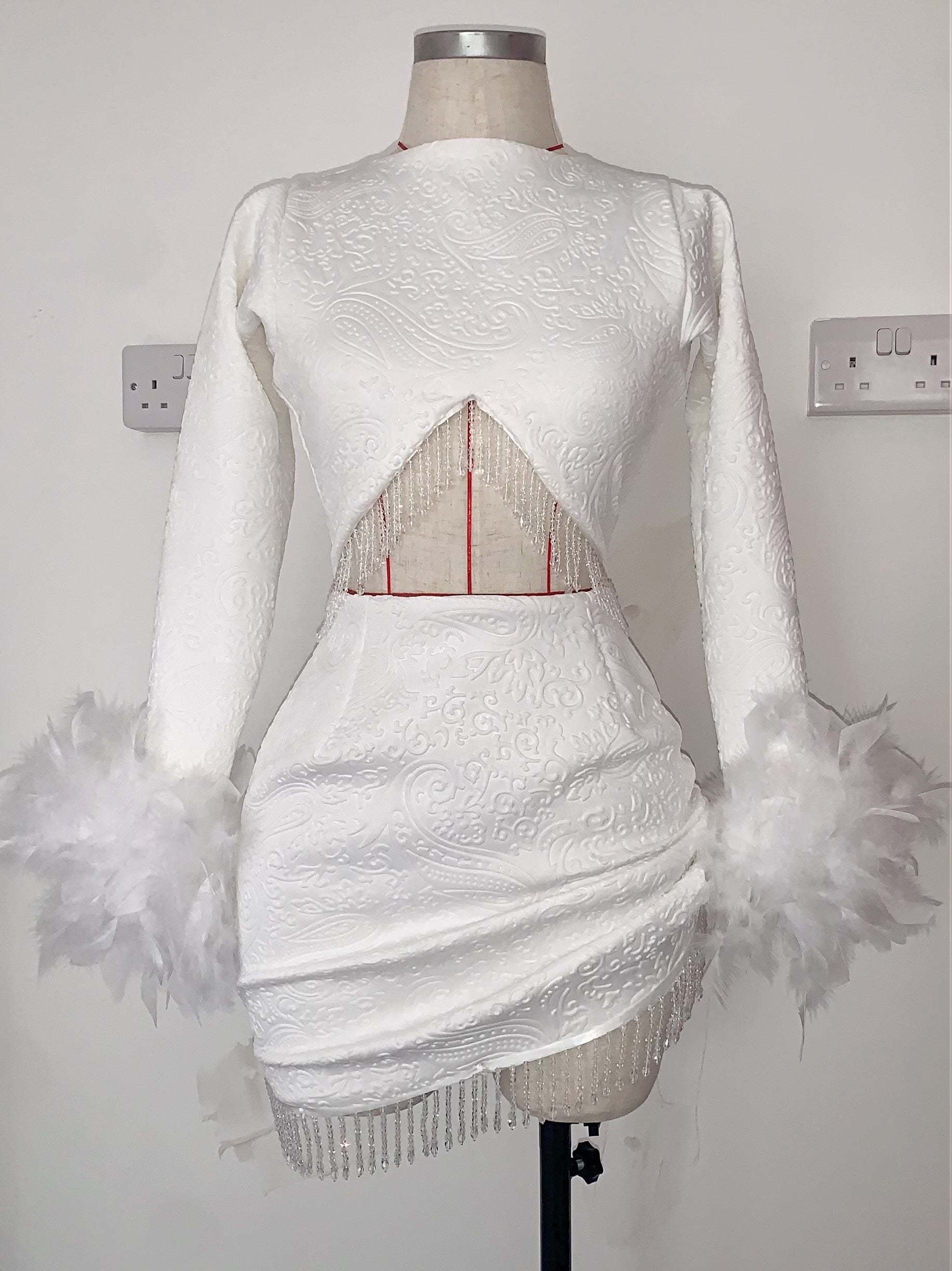 3D printed fabric dress