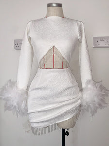 3D printed fabric dress