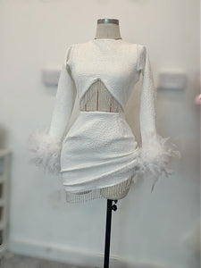 3D printed fabric dress