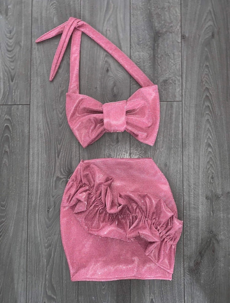 Shimmer bow front set