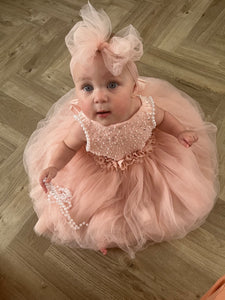 Beaded Flower girl dress