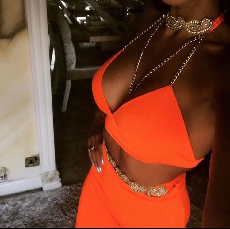 Detailed two piece set
