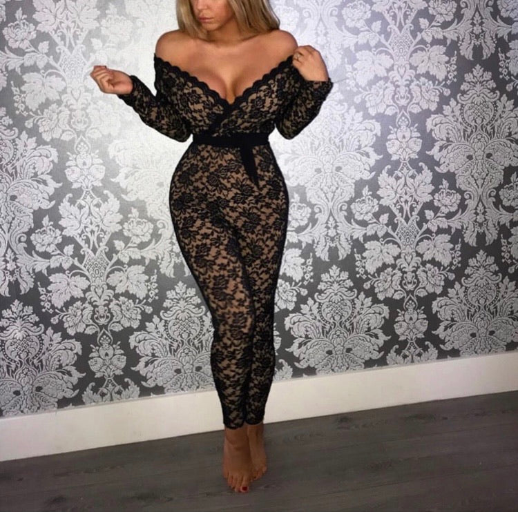 Lace jumpsuit Beautifulbodybespoke Lace jumpsuit Beautifulbodybespoke